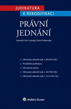 Obrázok Judikatura k rekodifikaci -  Právní jednání