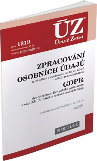 Obrázok ÚZ 1319 Zpracování osobních údajů, GDPR
