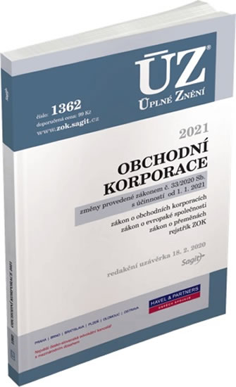 Obrázok ÚZ 1362 Obchodní korporace
