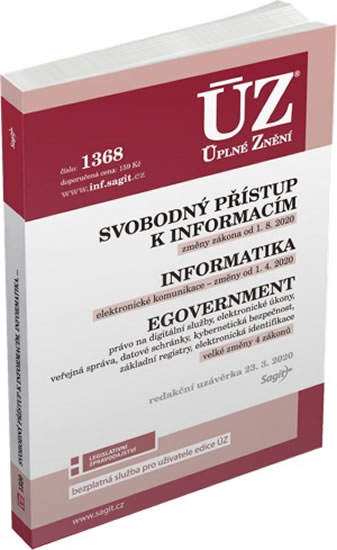 Obrázok ÚZ 1368 Svobodný přístup k informacím, I