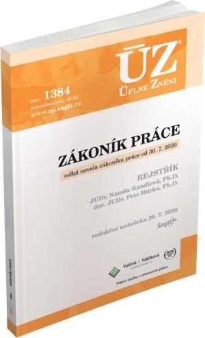 Obrázok ÚZ 1384 Zákoník práce, rejstřík