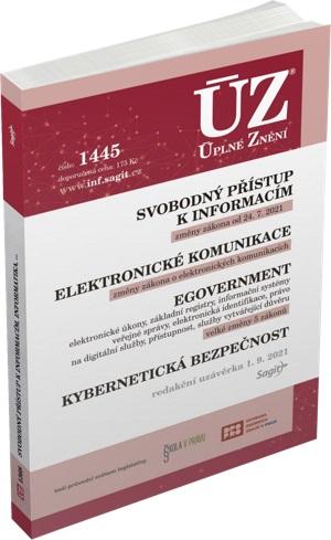 Obrázok ÚZ 1445 Svobodný přístup k informacím, Elektronické komunikace, eGovernment, Kybernetická bezpečnost