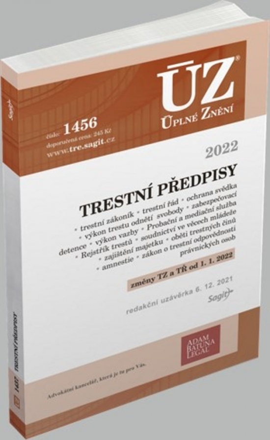 Obrázok ÚZ 1456 Trestní předpisy