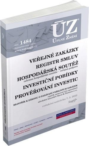 Obrázok ÚZ 1484 Veřejné zakázky, Ochrana hospodářské soutěže, Veřejná podpora, Investiční pobídky, Registr smluv