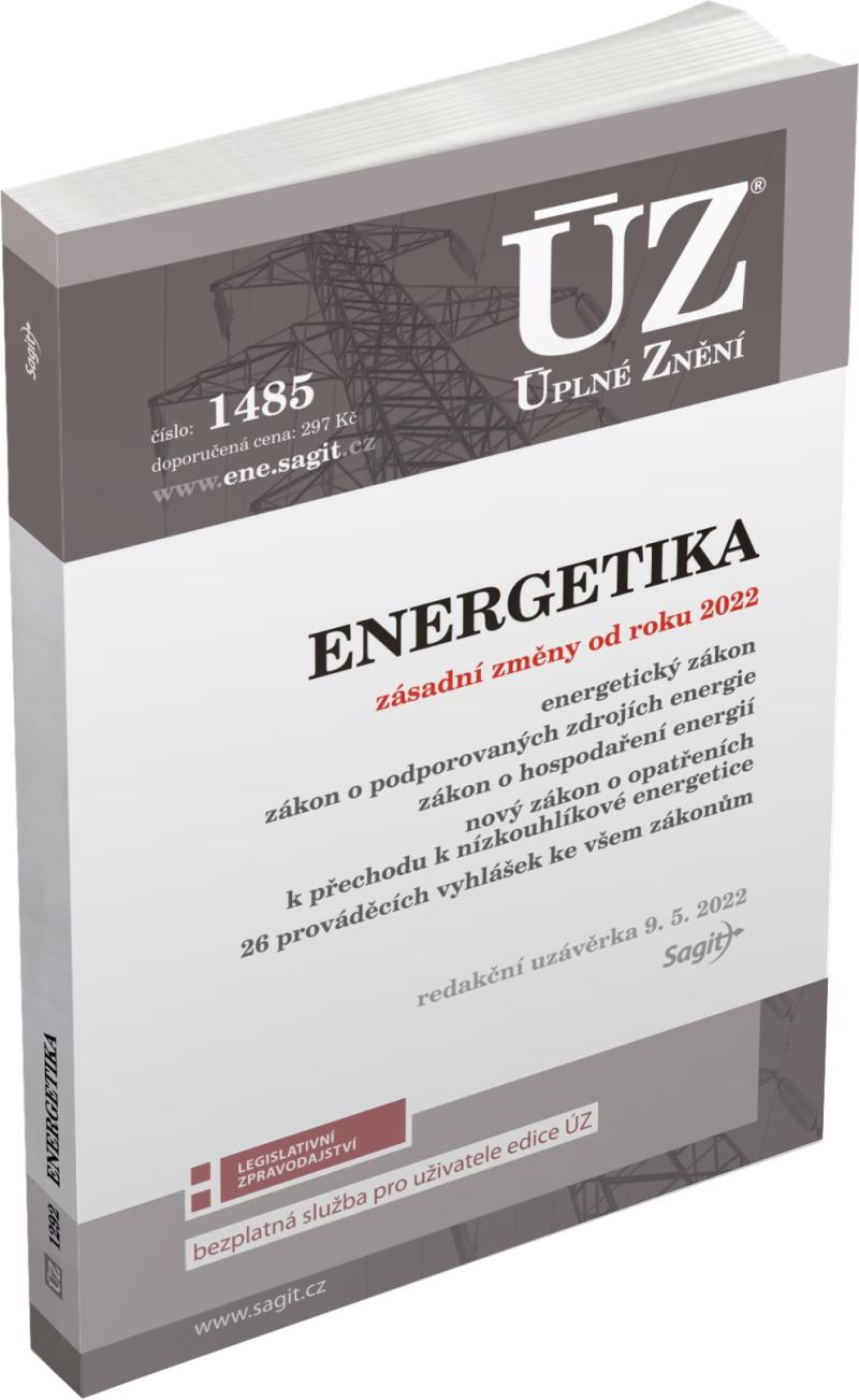 Obrázok ÚZ 1485 Energetický zákon, Zákon o podporovaných zdrojích energie, Zákon o hospodaření energií