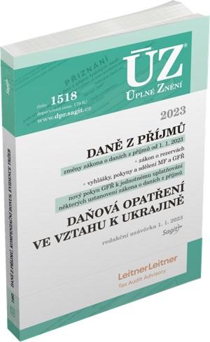 Obrázok ÚZ 1518 Daně z příjmů