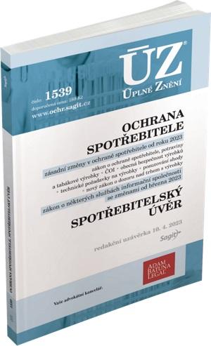 Obrázok ÚZ 1539 Ochrana spotřebitele, spotřebitelský úvěr, požadavky na výrobky, ČOI