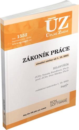 Obrázok ÚZ 1552 Zákoník práce