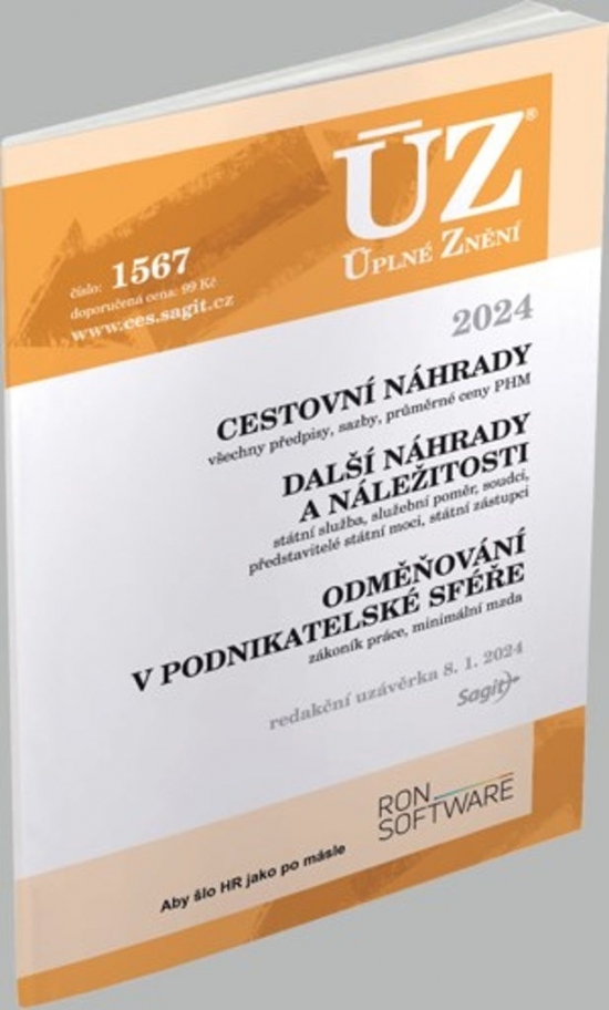 Obrázok ÚZ 1567 Cestovní náhrady