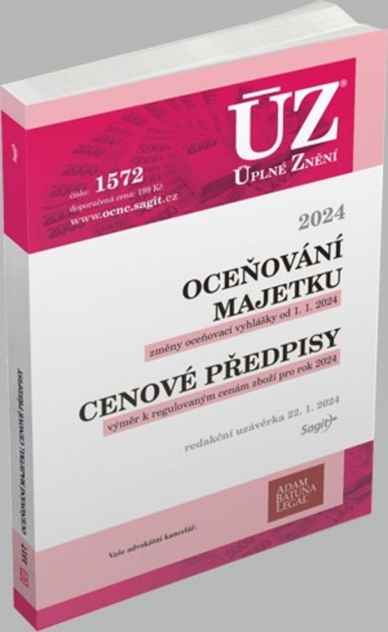 Obrázok ÚZ 1572 Oceňování majetku