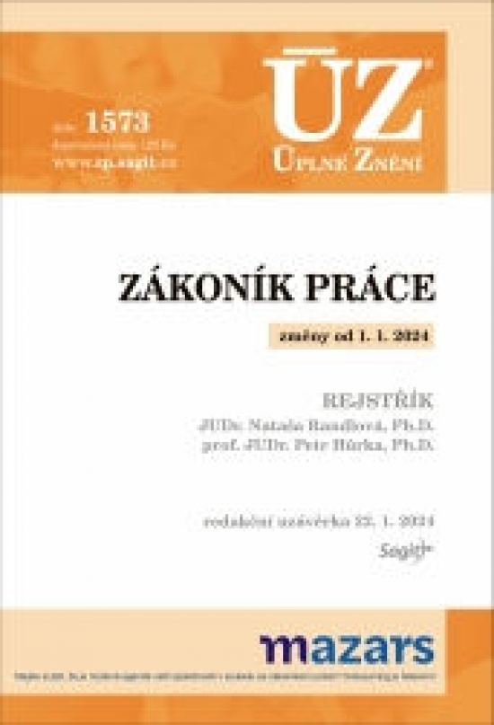 Obrázok ÚZ 1573 Zákoník práce