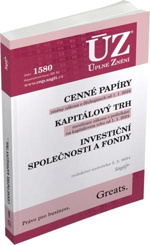 Obrázok ÚZ 1580 Cenné papíry, Kapitálový trh, Investiční společnosti a fondy, Komoditní burzy