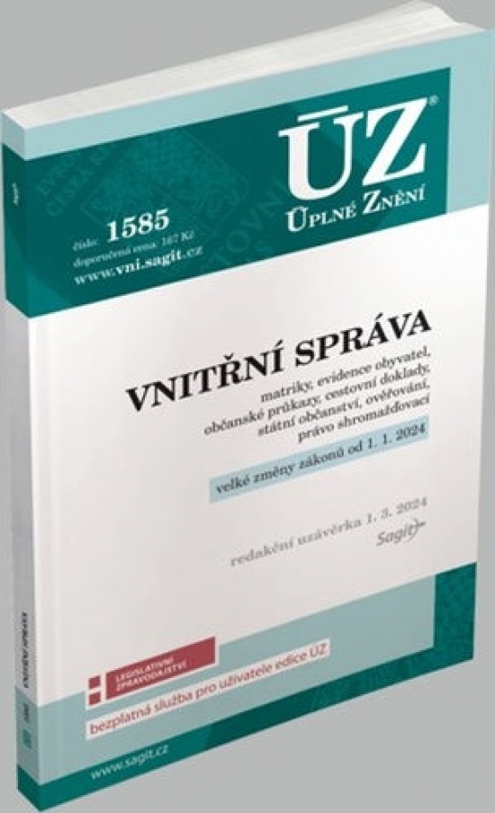 Obrázok ÚZ 1585 Vnitřní správa