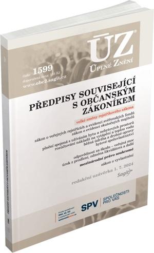 Obrázok ÚZ 1599 Předpisy související s občanským zákoníkem - veřejné rejstříky, evidence skutečných majitelů, mezinárodní právo soukromé