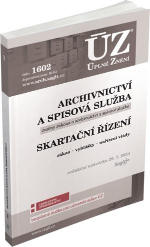Obrázok ÚZ 1602 Archivnictví a spisová služba, Skartační řízení
