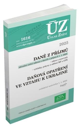 Obrázok ÚZ 1616 Daně z příjmů, 2025