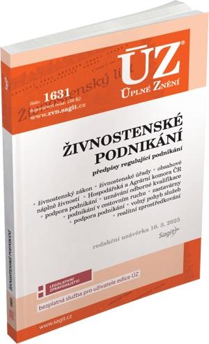 Obrázok ÚZ 1631 Živnostenské podnikání, volný pohyb služeb, podpora podnikání