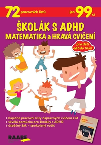 Obrázok Školák s ADHD Matematika a hravá cvičení