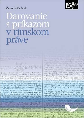 Obrázok Darovanie s príkazom v rímskom práve