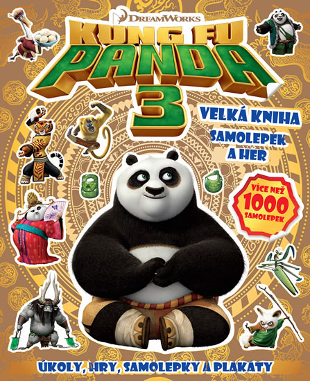 Obrázok Kung Fu Panda 3  - Velká kniha samolepek a her