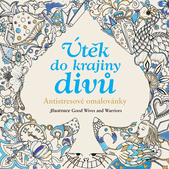 Obrázok Útěk do krajiny divů - Antistresové omalovánky