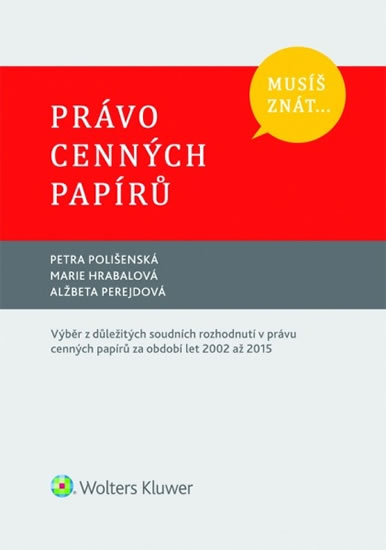 Obrázok Musíš znát...Právo cenných papírů