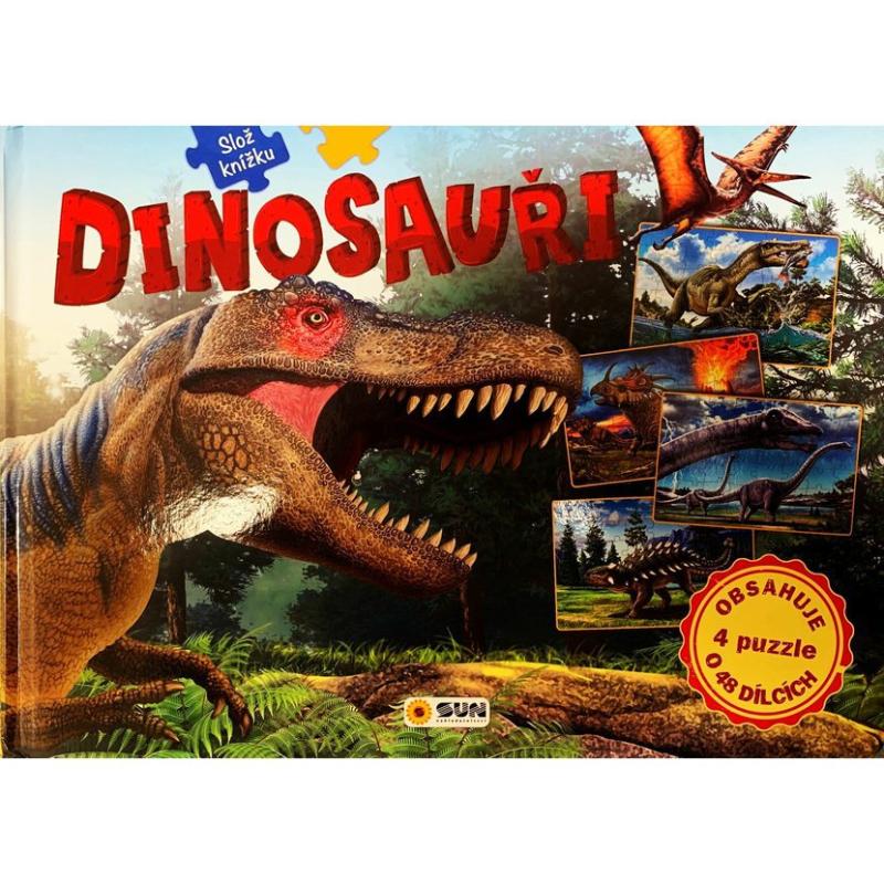 Obrázok Dinosauři - Slož si knížku (4 puzzle o 48 dílcích)