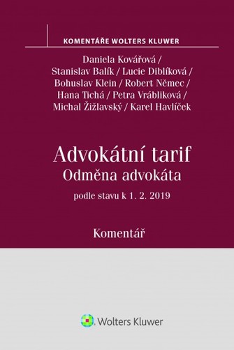 Obrázok Advokátní tarif - Odměna advokáta podle stavu k 1.2.2019 - Komentář (vyhláška č. 177/1996 Sb.