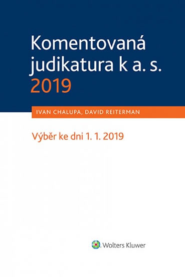 Obrázok Komentovaná judikatura k a. s. 2019