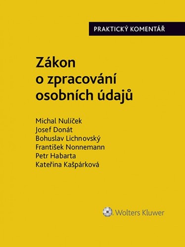 Obrázok Zákon o zpracování osobních údajů (110/2