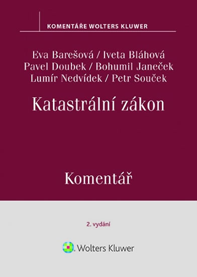 Obrázok Katastrální zákon (č. 256/2013 Sb.). Komentář