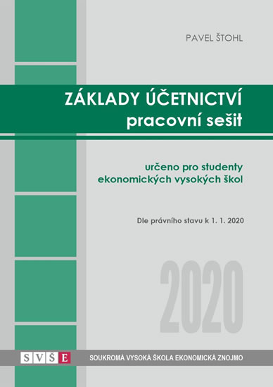 Obrázok Základy účetnictví - pracovní sešit 2020