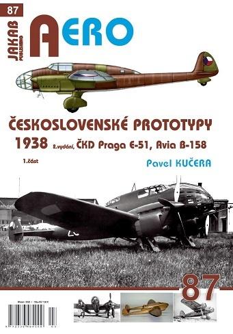 Obrázok AERO 87 Československé prototypy 1938 ČKD Praga E-51, Avia B-158 1.část