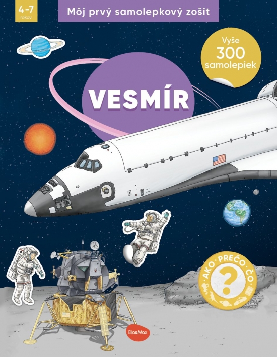Obrázok Môj prvý samolepkový zošit – VESMÍR