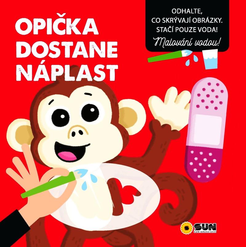 Obrázok Opička dostane náplast - Malování vodou