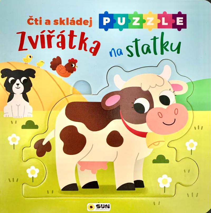 Obrázok Čti a Skládej Puzzle Zvířátka na statku