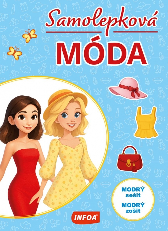 Obrazok Samolepková móda - modrý zošit