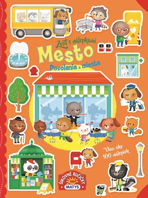 Obrázok Zošit s nálepkami: Mesto - povolania a miesta