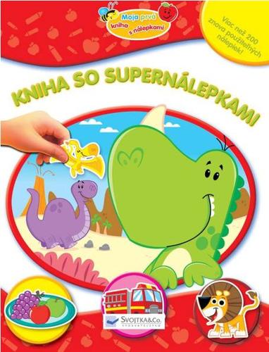 Obrázok Kniha so supernálepkami-čer.-zvieratá,dinosaury,potrava,dopr.prostriedky
