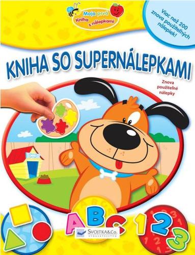 Obrázok Kniha so supernálepkami-žltá-farby,tvary,čísla,prvé slová