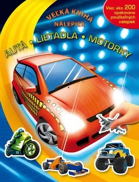 Obrázok Autá - Lietadlá - Motory - Veľká kniha nálepiek