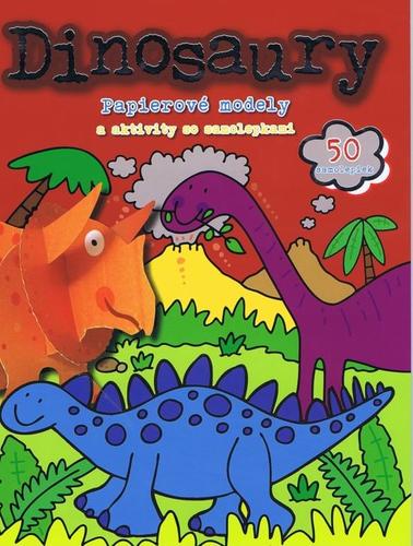 Obrázok Dinosaury - Papierové modely a aktivity so samolepkami