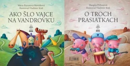 Obrazok Ako šlo vajce na vandrovku / O troch prasiatkach