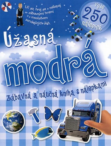 Obrázok Úžasná modrá zábavná a náučná kniha s nálepkami