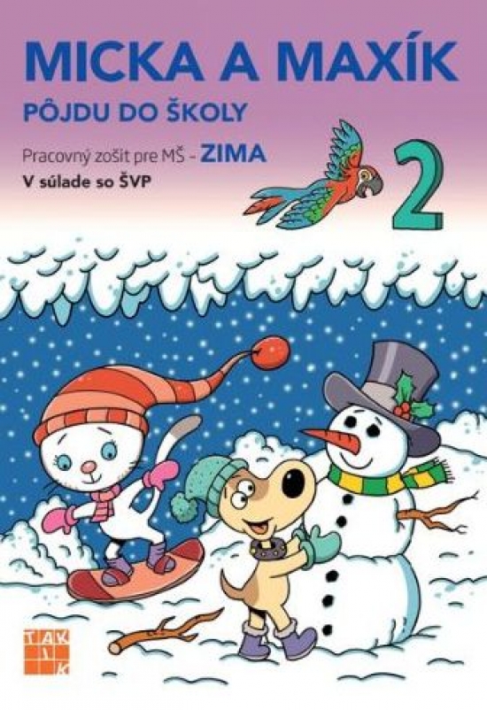 Obrázok Zima - Micka a Maxík idú do školy PZ