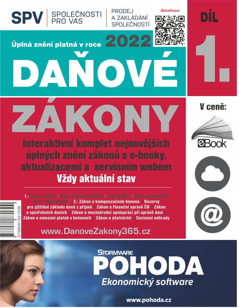 Obrázok Daňové zákony 2022 (Díl 1.)