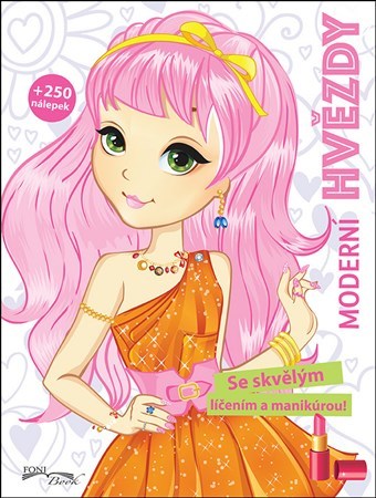 Obrázok Moderní hvězdy - Se skvělým líčením a manikúrou! + 250 nálepek