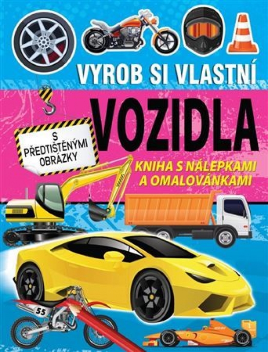 Obrázok Vyrob si vlastní vozidla - Kniha s nálepkami a omalovánkami