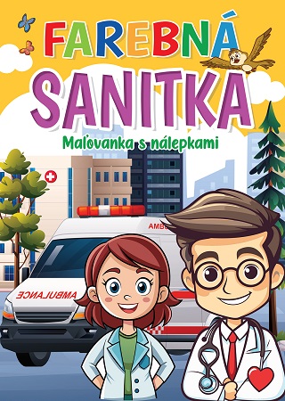 Obrazok Farebná sanitka - Maľovanka s nálepkami