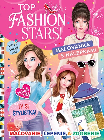Obrazok Top fashion stars! - Maľovanka s nálepkami